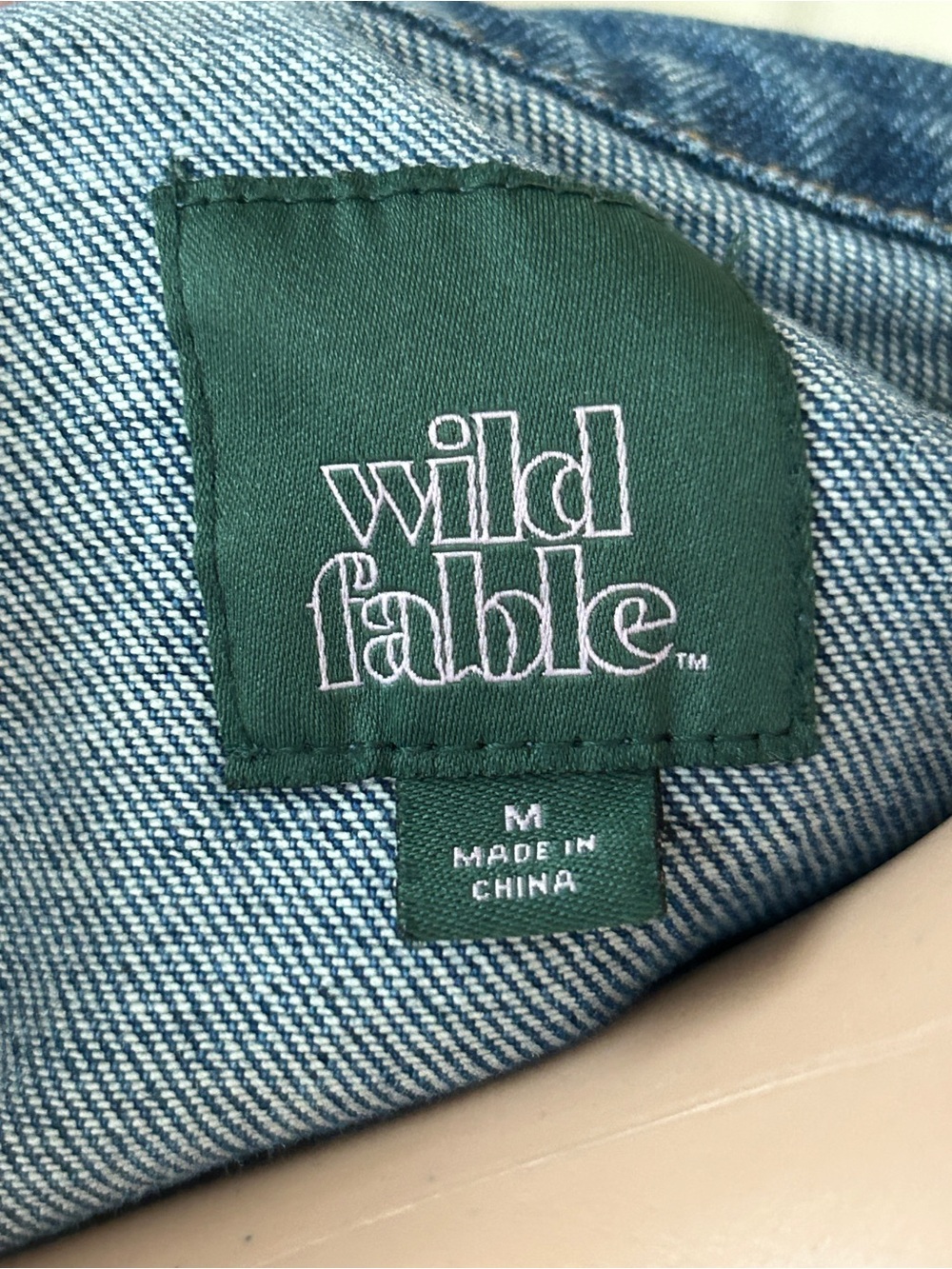 Wild Fable Light Blue Distressed Jean Jacket size M - Picture 7 of 10